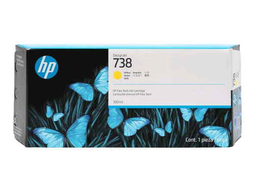 HP 738 CARTUCCIA GIALLO 300 ML DesignJet T950